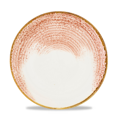 HOMESPUN ACCENTS CORAL COUPE PLATE 26CM