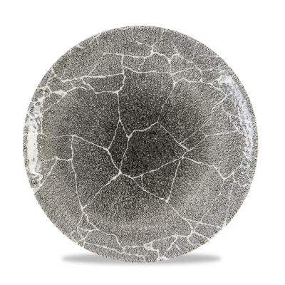 KINTSUGI QUARTZ BLACK COUPE PLATE 26CM
