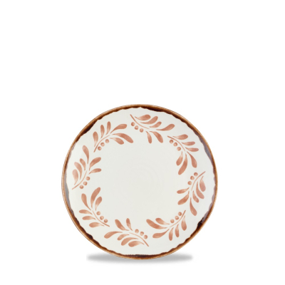 HARVEST MEDITERRANEAN TERRACOTTA ORGANIC COUPE PLATE