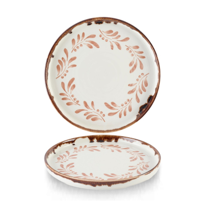 HARVEST MEDITERRANEAN TERRACOTTA ROUND WALLED PLATE