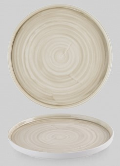 STONECAST CANVAS NATURAL WALLED PLATE 11Inch