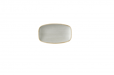 STONECAST RAW GREY OBLONG CHEFS PLATE 7 4/5 X 4 3/4Inch