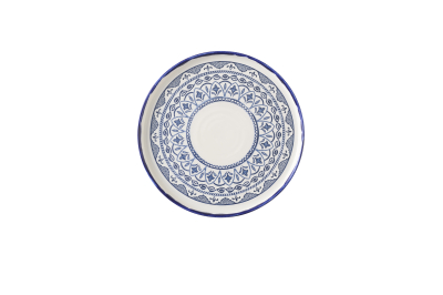 HARVEST MEDITERRANEAN MORESQUE WALLED PLATE 10 2/8Inch
