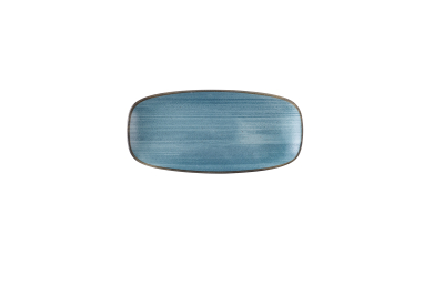 STONECAST RAW TEAL CHEFS OBLON G PLATE 10.6InchX5Inch