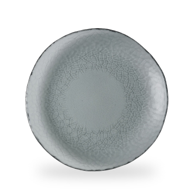 VIANA GLASS DUSK ORGANIC PLATE 29.5CM 11 5/8Inch