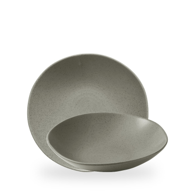 STONECAST GREY NATURAL ORGANIC COUPLE BOWL 25CM 150CL 53OZ