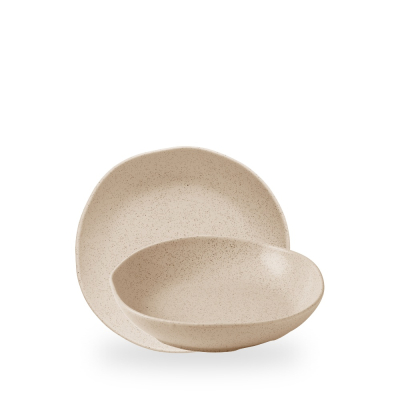 STONECAST NUTMEG CREAM ORGANIC DEEP BOWL 21.5CM 77CL 20OZ