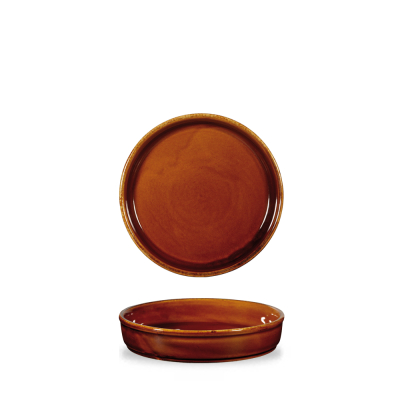 CHURCHILL ART DE CUISINE RUSTICS SIMMER BROWN MEZZE DISH 14.1OZ