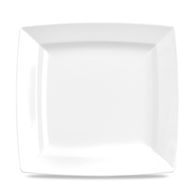 CHURCHILL ALCHEMY FINE CHINA WHITE ENERGY SQUARE PLATE 9.2Inch