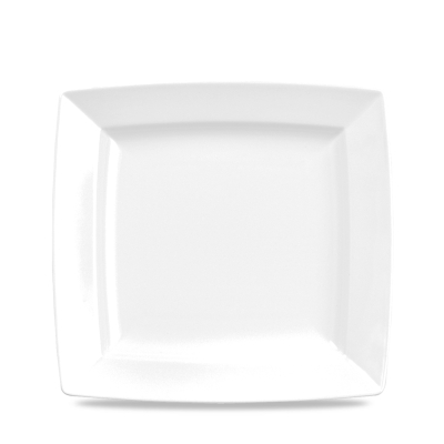 CHURCHILL ALCHEMY FINE CHINA WHITE ENERGY SQUARE PLATE 7Inch