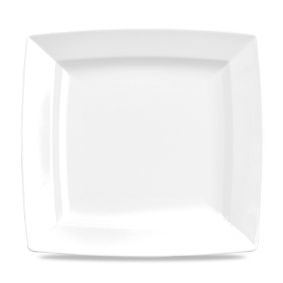 CHURCHILL ALCHEMY FINE CHINA WHITE ENERGY SQUARE PLATE 11Inch
