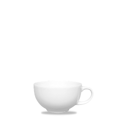 CHURCHILL ALCHEMY FINE CHINA WHITE CAPPUCCINO CUP 7.7OZ