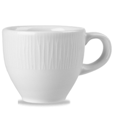 CHURCHILL SUPER VITRIFIED BAMBOO WHITE ESPRESSO CUP 3.9OZ