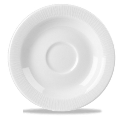 CHURCHILL SUPER VITRIFIED BAMBOO WHITE SAUCER 5Inch