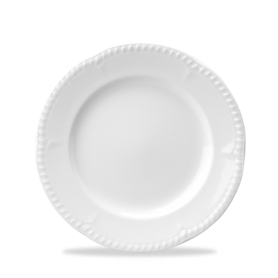 CHURCHILL SUPER VITRIFIED BUCKINGHAM WHITE PLATE 8.5Inch