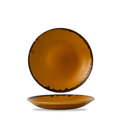 DUDSON HARVEST BROWN COUPE PLATE 10Inch