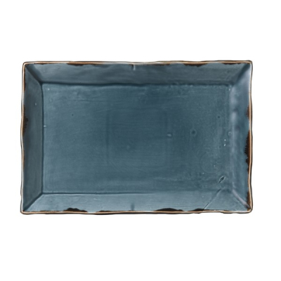 DUDSON HARVEST BLUE RECTANGULAR TRAY 13.6X9.2Inch