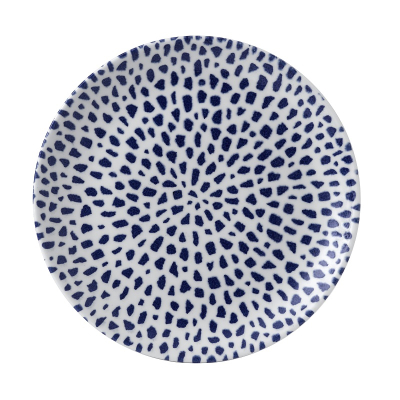 DUDSON TERRAZZO BLUE COUPE PLATE 11.3Inch