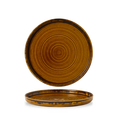 DUDSON HARVEST BROWN WALLED PLATE 8.3Inch