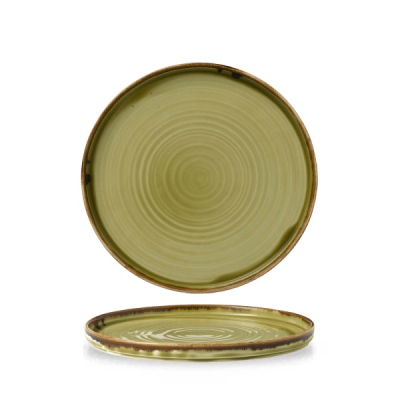 DUDSON HARVEST GREEN WALLED PLATE 8.3Inch