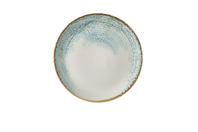 CHURCHILL HOMESPUN ACCENTS COUPE PLATE AQUAMARINE