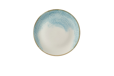 CHURCHILL HOMESPUN ACCENTS COUPE PLATE AQUAMARINE