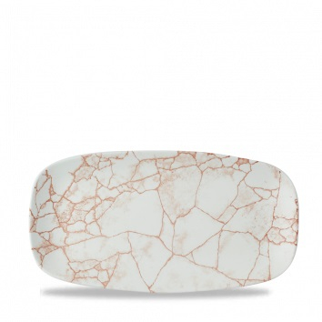 CHURCHILL KINTSUGI CORAL 11 3/4Inch OBLONG PLATE