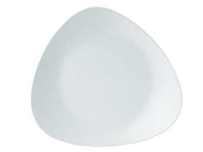 CHURCHILL LOTUS WHITE MELAMINE PLATTER 13.8X12.8Inch