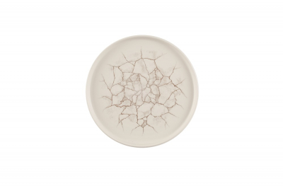 CHURCHILL KINTSUGI AGATE GREY WALLED PLATE