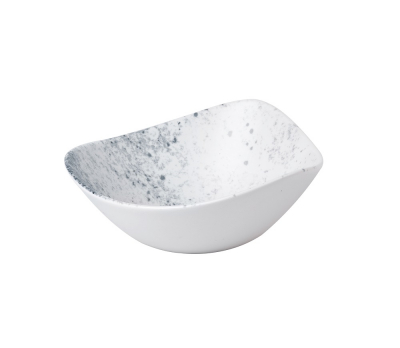 CHURCHILL SUPER VITRIFIED STUDIO PRINTS HAZE BLUE TRIANGULAR BOWL 21OZ