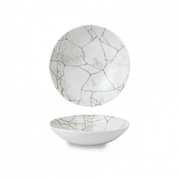 CHURCHILL STUDIO KINTSUGI GREY LOTUS PLATE 7.75Inch 19.20CM X12