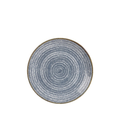 CHURCHILL SUPER VITRIFIED STUDIO PRINTS SLATE BLUE COUPE PLATE 6.5Inch