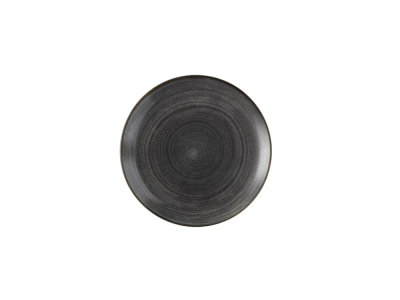 CHURCHILL SUPER VITRIFIED STONECAST RAW BLACK COUPE PLATE 11.3Inch
