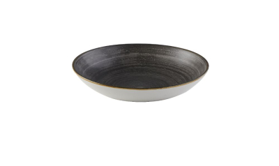 CHURCHILL SUPER VITRIFIED STONECAST RAW BLACK COUPE BOWL 40OZ