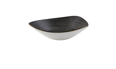 CHURCHILL SUPER VITRIFIED STONECAST RAW BLACK TRIANGULAR PLATE 9Inch
