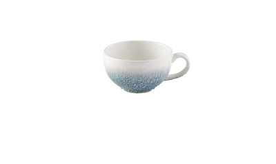 CHURCHILL SUPER VITRIFIED STUDIO PRINTS RAKU TOPAZ BLUE CAPPUCCINO CUP 8OZ