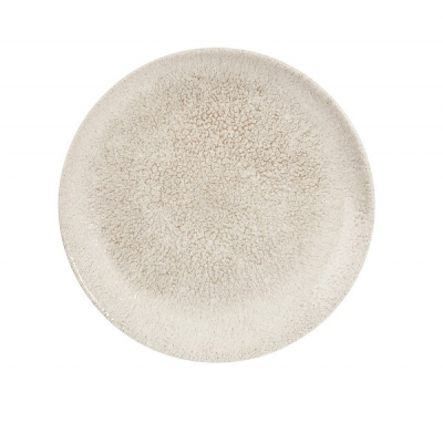CHURCHILL SUPER VITRIFIED STUDIO PRINTS RAKU AGATE GREY COUPE PLATE 8.5Inch