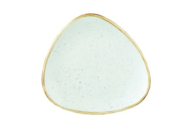 CHURCHILL SUPER VITRIFIED STONECAST DUCK EGG BLUE TRIANGULAR PLATE 9Inch