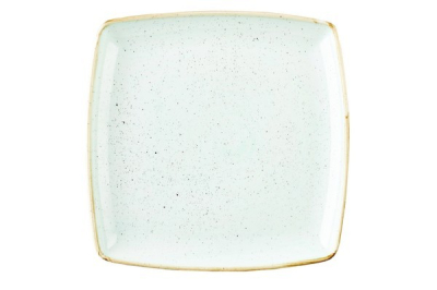 CHURCHILL SUPER VITRIFIED STONECAST DUCK EGG BLUE SQUARE PLATE 10.5Inch