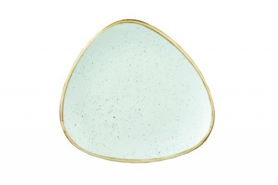 CHURCHILL SUPER VITRIFIED STONECAST DUCK EGG BLUE TRIANGULAR PLATE 7.6Inch