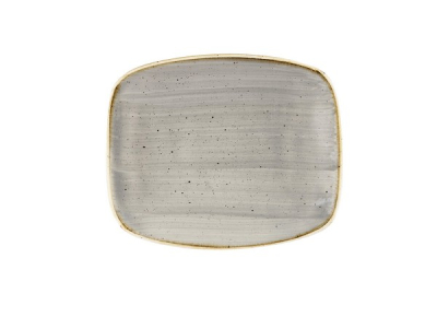 CHURCHILL SUPER VITRIFIED STONECAST PEPPERCORN GREY CHEF'S OBLONG PLATE 6X5Inch
