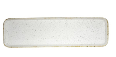 CHURCHILL SUPER VITRIFIED STONECAST HINTS BARLEY WHITE FLAT TRAY 49.3OZ