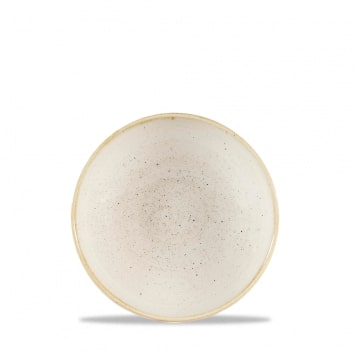 CHURCHILL SUPER VITRIFIED STONECAST NUTMEG CREAM COUPE BOWL 15OZ