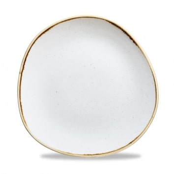 CHURCHILL SUPER VITRIFIED STONECAST BARLEY WHITE ORGANIC ROUND PLATE 11Inch