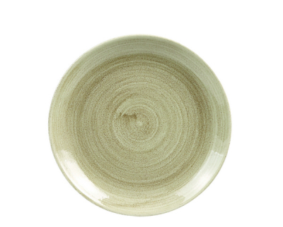 CHURCHILL SUPER VITRIFIED STONECAST PATINA ANTIQUE TAUPE COUPE PLATE 8.5Inch