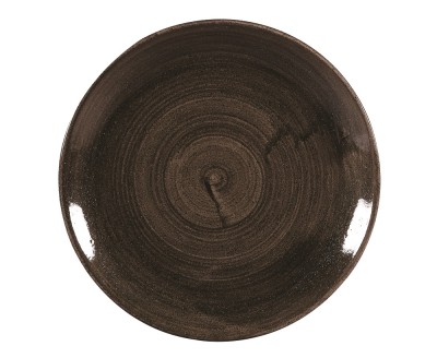 CHURCHILL SUPER VITRIFIED STONECAST PATINA IRON BLACK COUPE PLATE 11.3Inch