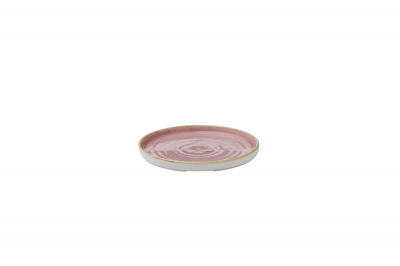 CHURCHILL STONECAST PETAL PINK 8 1/4Inch WALLED PLATE