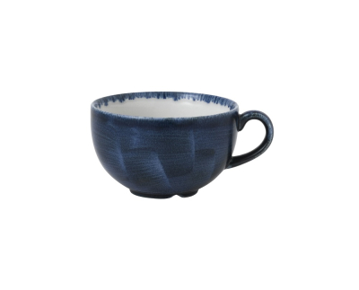 CHURCHILL SUPER VITRIFIED STONECAST PLUME ULTRAMARINE CAPPUCCINO CUP 12OZ