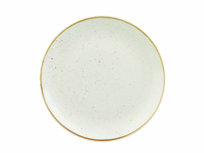CHURCHILL SUPER VITRIFIED STONECAST BARLEY WHITE COUPE PLATE 11.3Inch