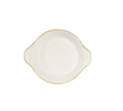 CHURCHILL SUPER VITRIFIED STONECAST BARLEY WHITE ROUND DISH 20.8OZ